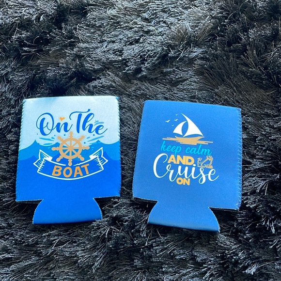 Set of 2 koozies nautical themed - Picture 2 of 2